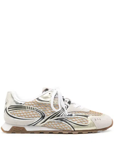 Ash Sporty Mesh And Metallic Sneakers In Multi