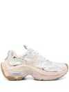 Ash Sporty Sneakers With Mesh Upper And Chunky Sole In White