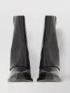 Ash Square Toe Studded Block Heel Ankle Boots