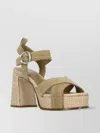 Ash Strappy Block Heel Pumps
