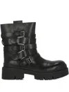 Ash Straps Buckle Boot In Black