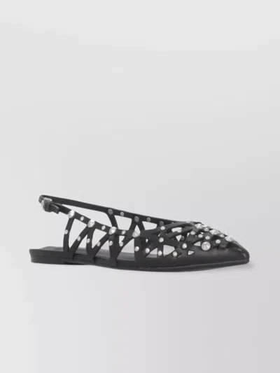 Ash Studded Leather Lace-up Shoes