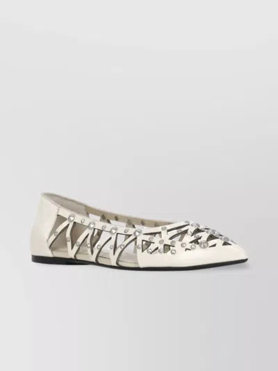 Ash Studded Leather Lace-up Shoes