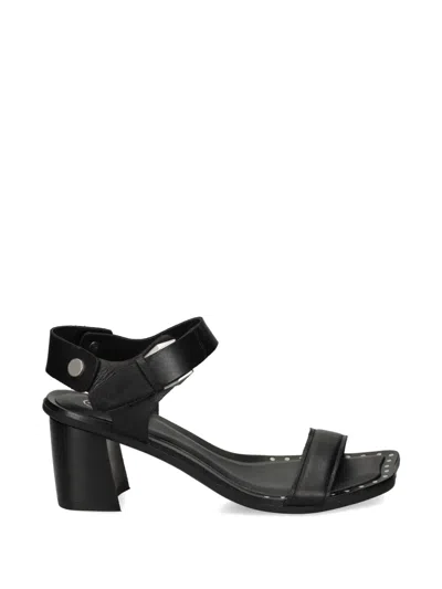 Ash Stud-embellished Leather Sandals In Black