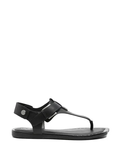 Ash Stud-embellished Leather Sandals In Black