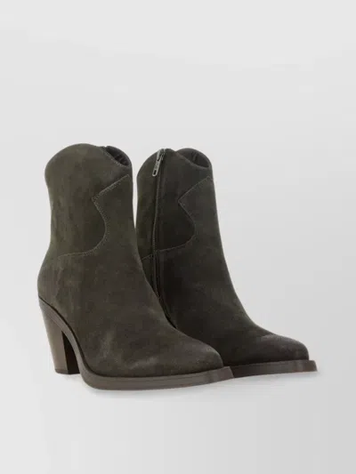 Ash Suede Ankle Boot Pointed Toe