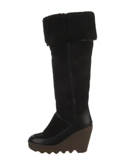 Pre-owned Ash Suede Boots In Black