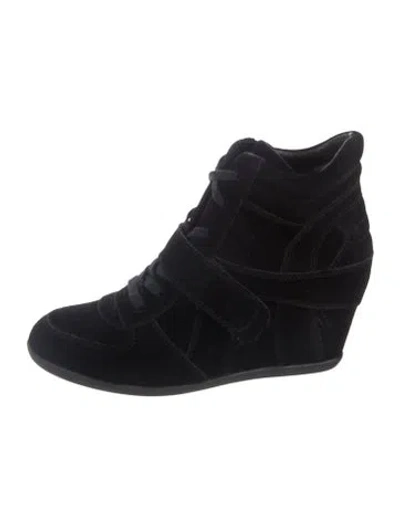 Pre-owned Ash Suede Boots In Black