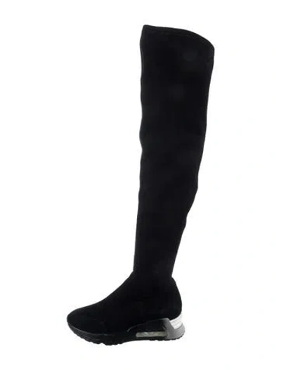 Pre-owned Ash Suede Boots In Black
