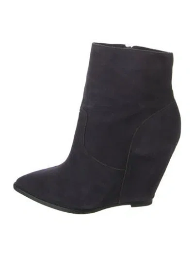 Pre-owned Ash Suede Boots In Blue