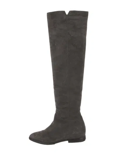 Pre-owned Ash Suede Boots In Grey