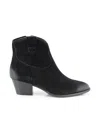 Ash Suede Fame Ankle Boots In Black