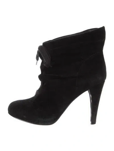 Pre-owned Ash Suede Lace-up Boots In Black