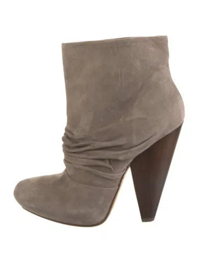 Pre-owned Ash Suede Slouch Boots In Brown
