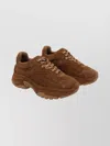 Ash Suede Sneakers With Chunky Sole And Round Toe In Brown