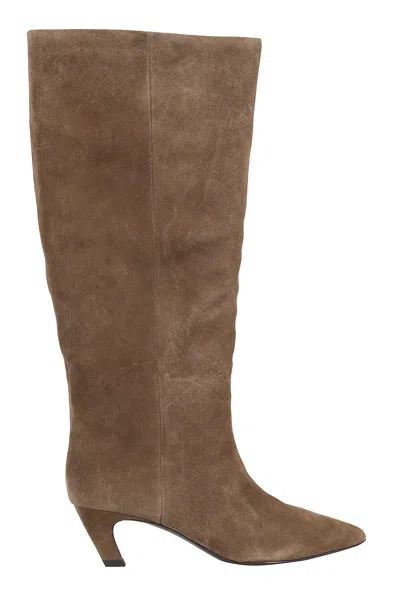 Ash Suede Velours In Brown