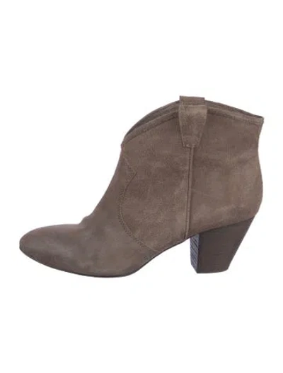 Pre-owned Ash Suede Western Boots In Brown