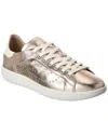 Ash Sunday Leather Sneaker In Gold