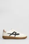 Ash Sunset Sneakers In Beige Leather And Fabric In Beige