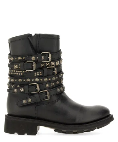 Ash Tempt Ankle Boots In Black