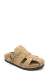 Ash Terry Fisherman Platform Clog In Beige