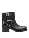 Ash Round-headed Short Boots In Black