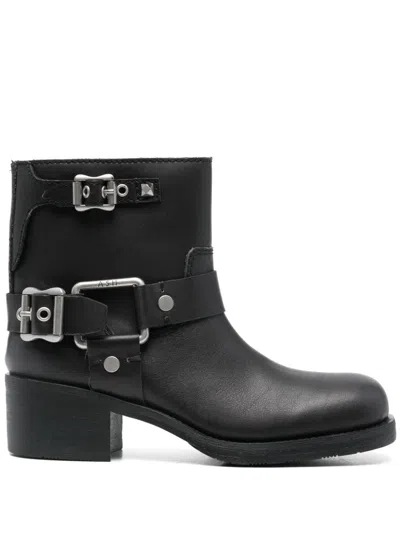 ASH TEXAS01 BOOTS,TEXAS01 BLACK