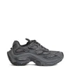 Ash Textured Dragon Sneakers With Air Cushioning In Gray