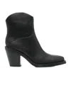 Ash Thick Heeled Short Boots In Black