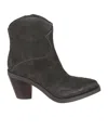 Ash Suede Ankle Boot Pointed Toe In Black