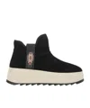Ash Round-head Short Boots In Black