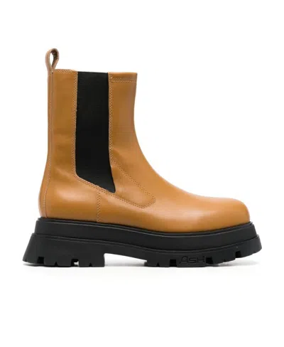 Ash Thick-soled Chelsea Boots In Black