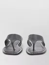 Ash Genius Leather Studded Thong Sandals In Black