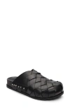 Ash Tor Leather Sandal In Black