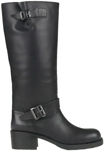 Ash Trinidad Biker Boots In Black