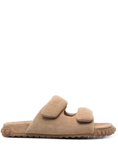 Ash Twist Slippers In Beige