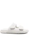 Ash Twist Slip-on Suede Slide Sandals In Yellow