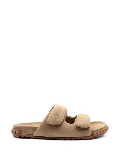 Ash Twist Touch-strap Sandals In Yellow