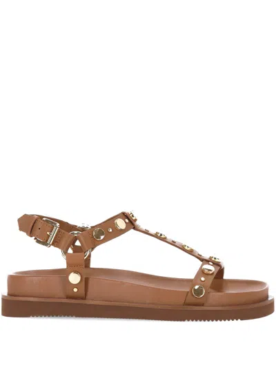 Ash Ugo Cannella Sandals In Camel Brown