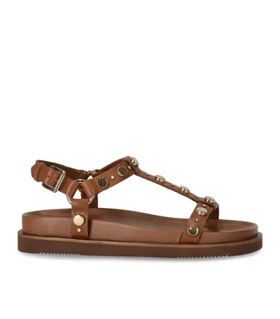 Ash Ugo Cinnamon Platform Sandal In Brown