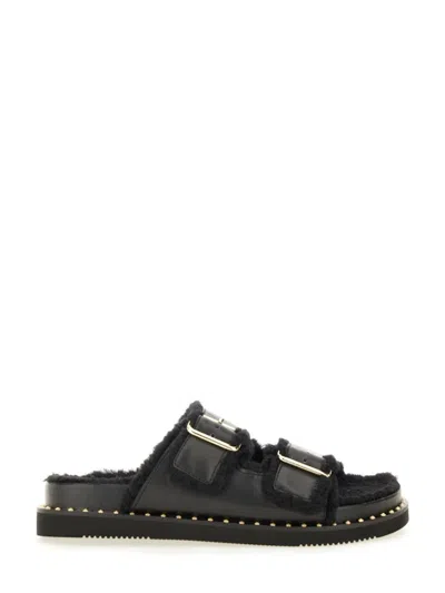 Ash Utah Bis Sandals In Black