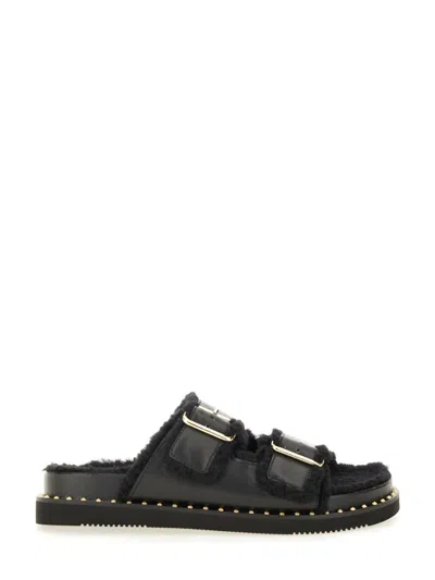 Ash Utah Bis Sandal In Black