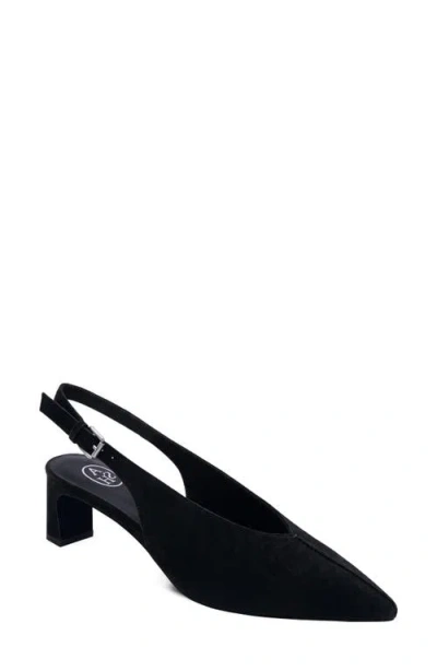 Ash Vera Slingback Pump In Black