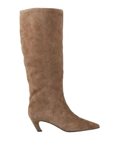 Ash Violet Woman Boot Camel Size 6 Leather In Brown