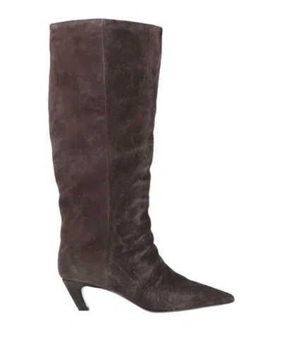 Ash Violet Woman Boot Charcoal Size 6 Leather In Multi