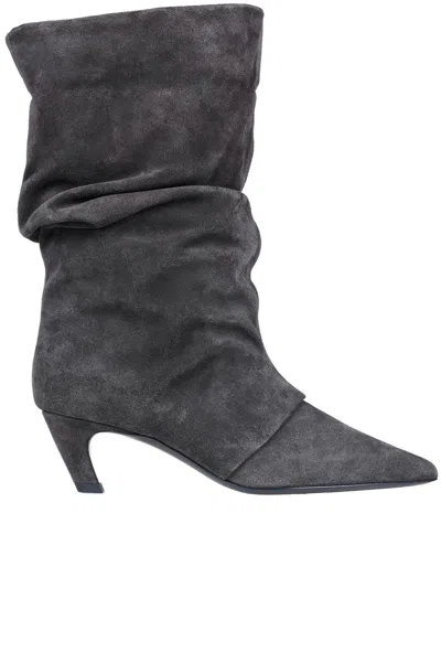 Ash Virgee Boots In Charcoal