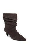 Ash Virgee High Heels Ankle Boots In Grey Suede In Gray