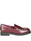 Ash Soft And Shiny Leather Moccasin In Red
