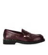 Ash Soft And Shiny Leather Moccasin In Red