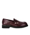 Ash Soft And Shiny Leather Moccasin In Red